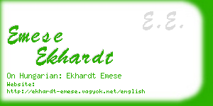 emese ekhardt business card